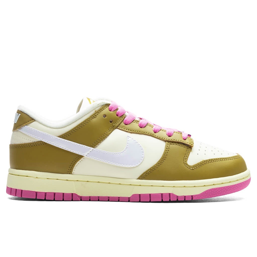 WOMEN'S DUNK LOW SE - BRONZINE/COCONUT MILK/PLAYFUL PINK - 1