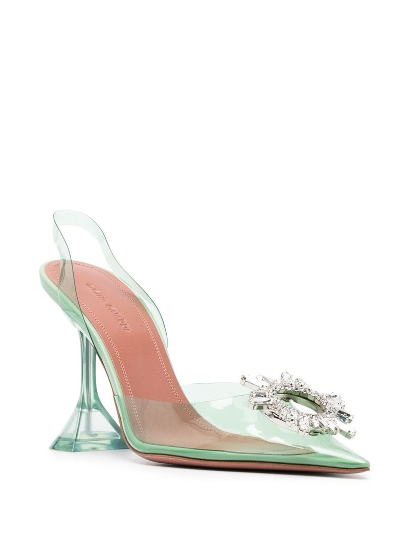 Amina Muaddi Begum 95mm crystal-embellished pumps outlook