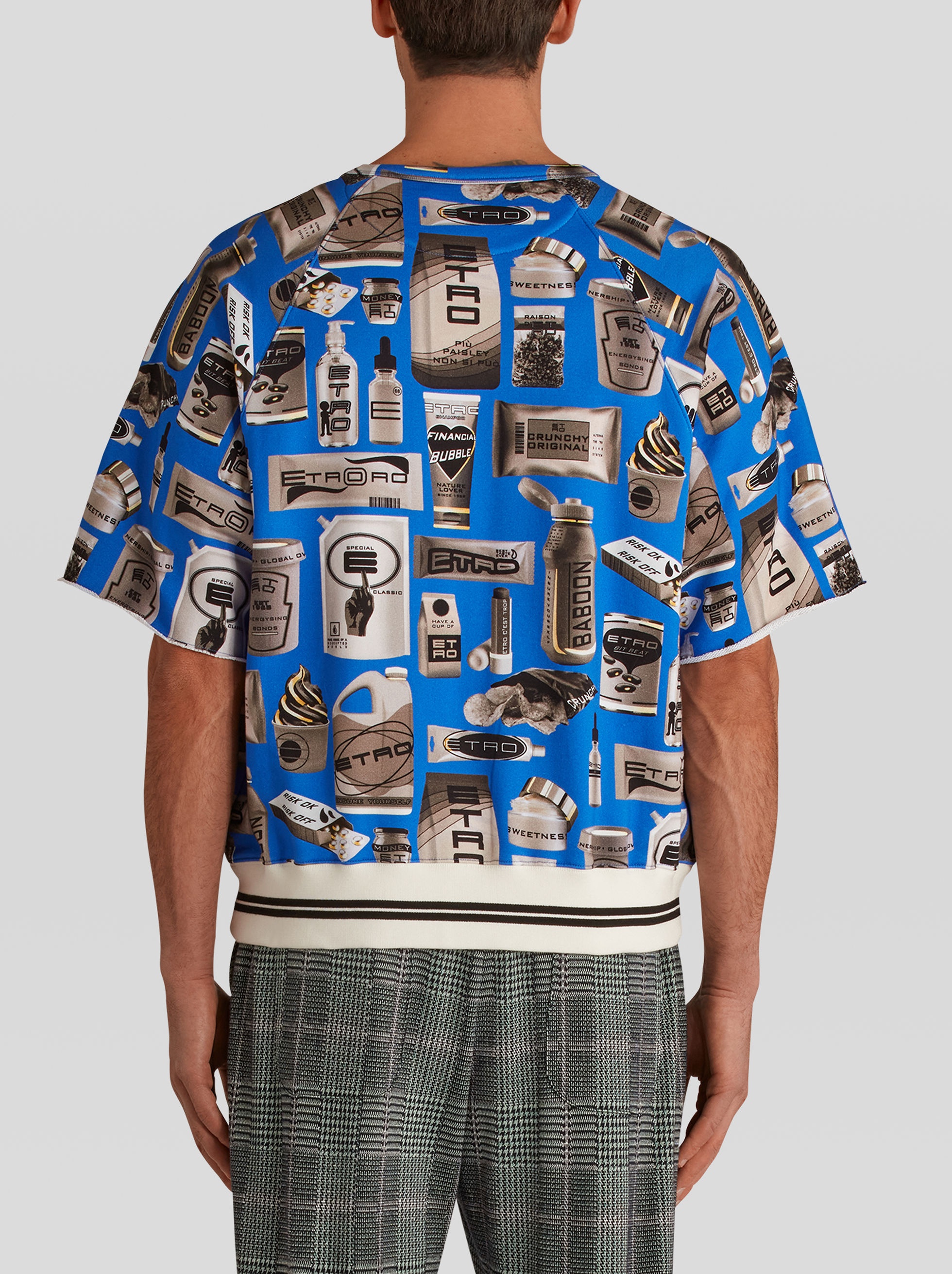 PRINTED SHORT-SLEEVED SWEATSHIRT - 4