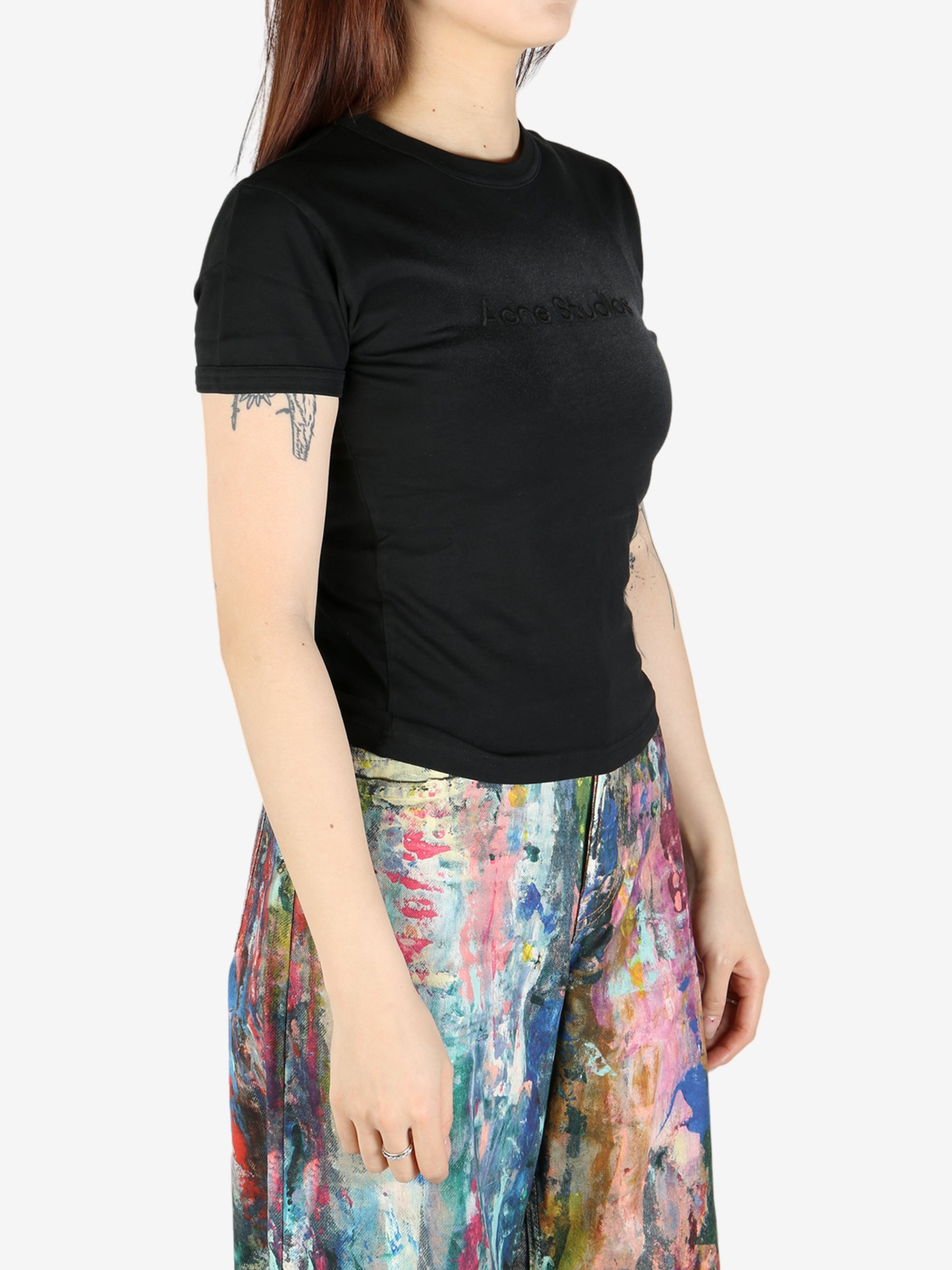 ACNE STUDIOS - Women Fitted Logo T-Shirt - 2