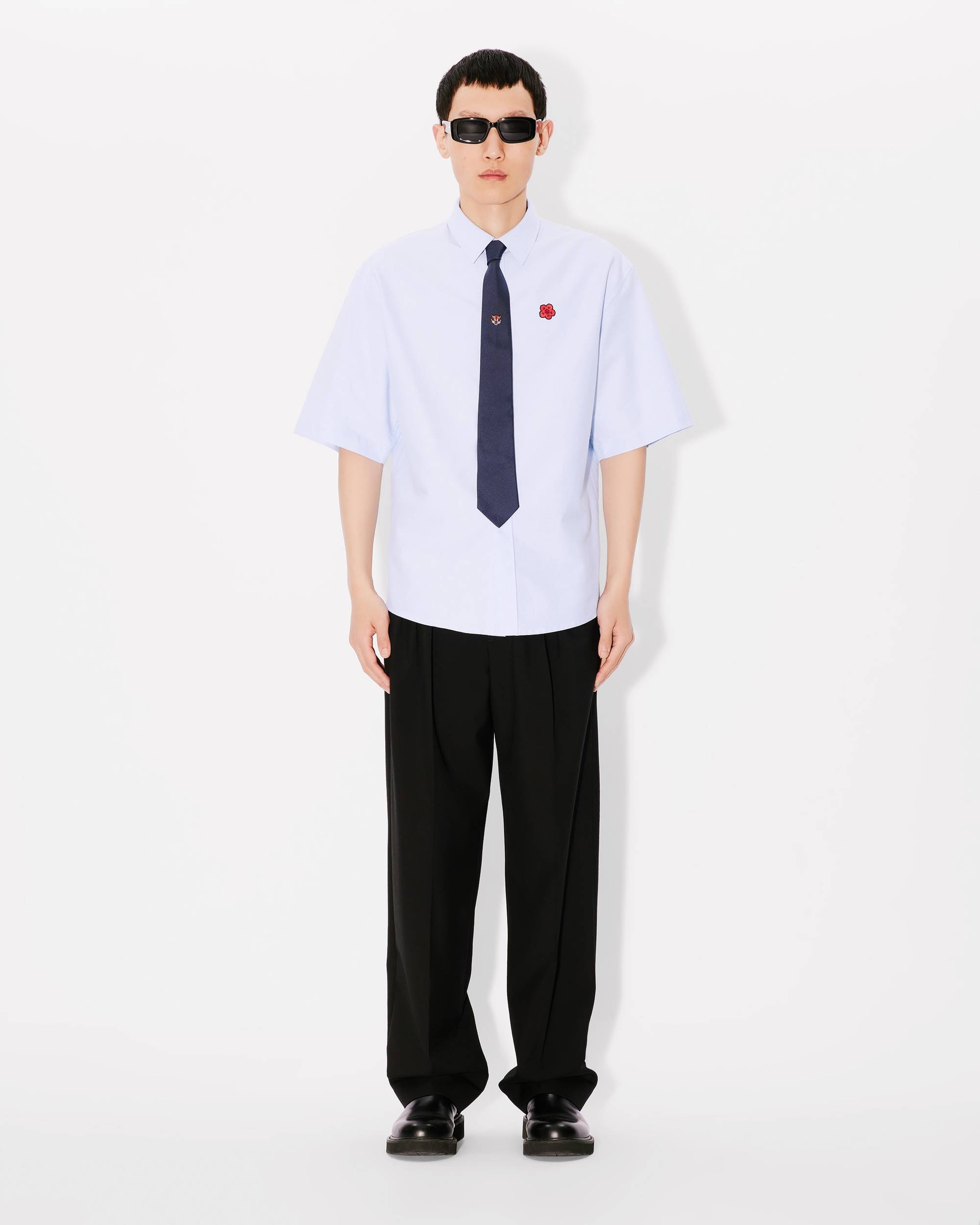 'Boke Flower' embroidered casual shirt - 5