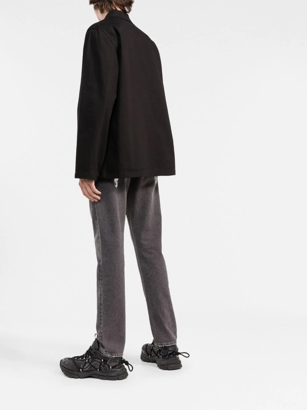 logo-print straight-leg jeans - 4
