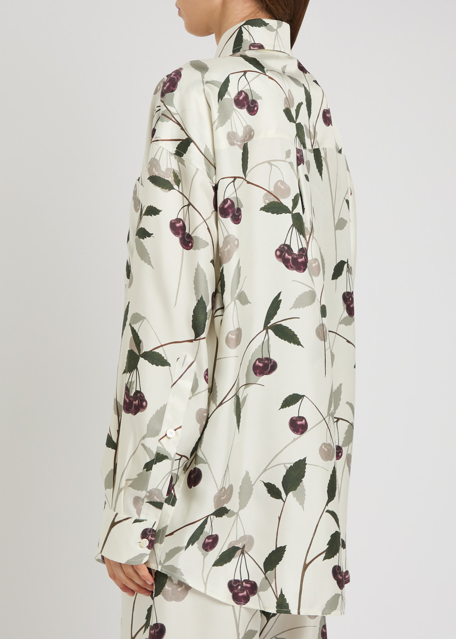 Stella Mccartney Cherry-print Silk Shirt - 3
