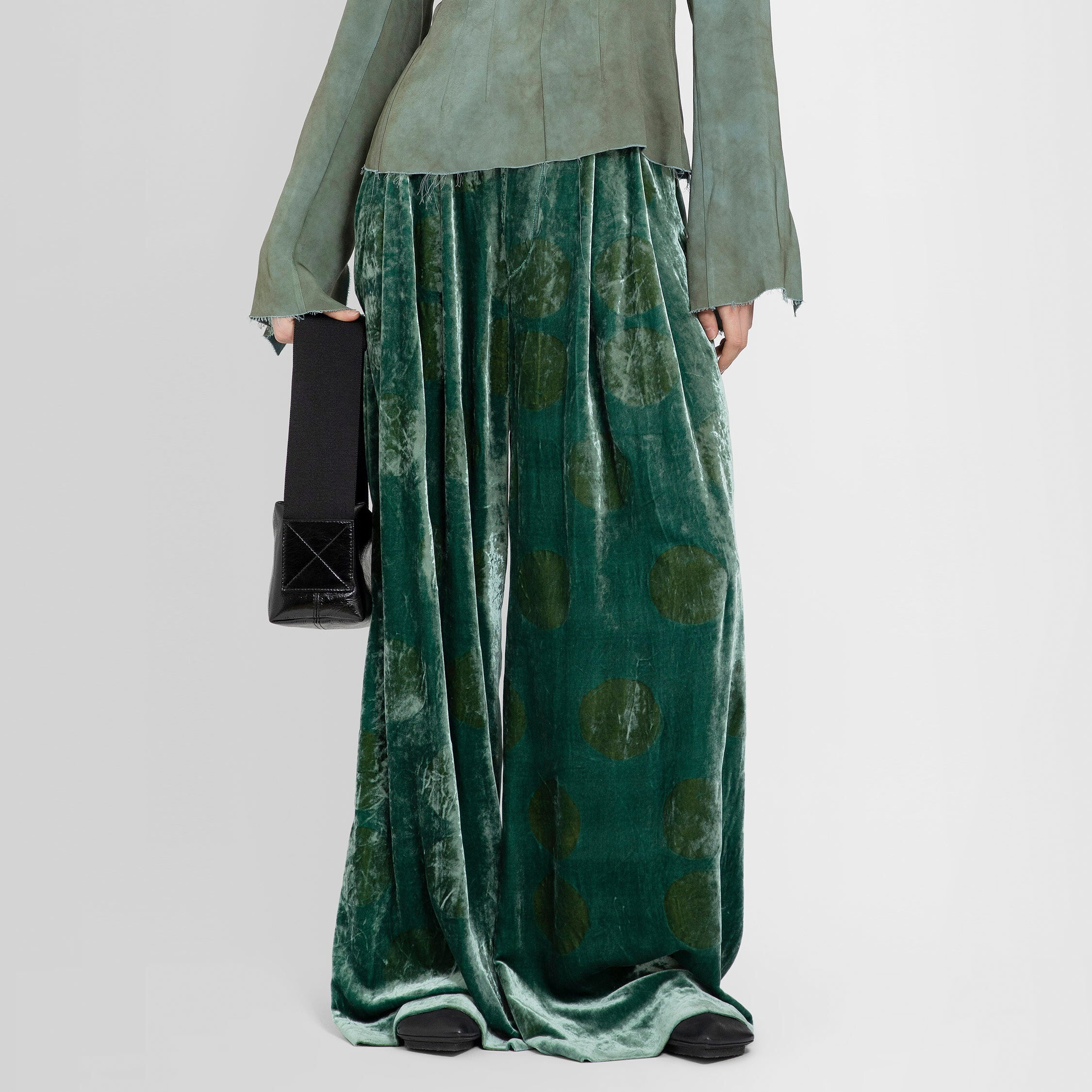 UMA WANG WOMAN GREEN TROUSERS - 7