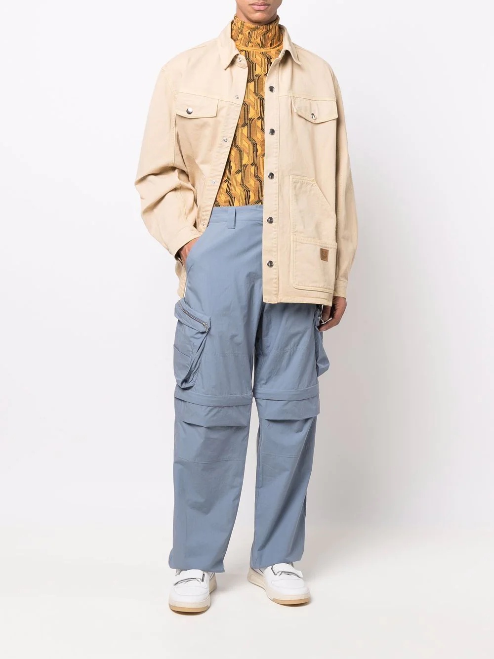 straight-leg cargo trousers - 2