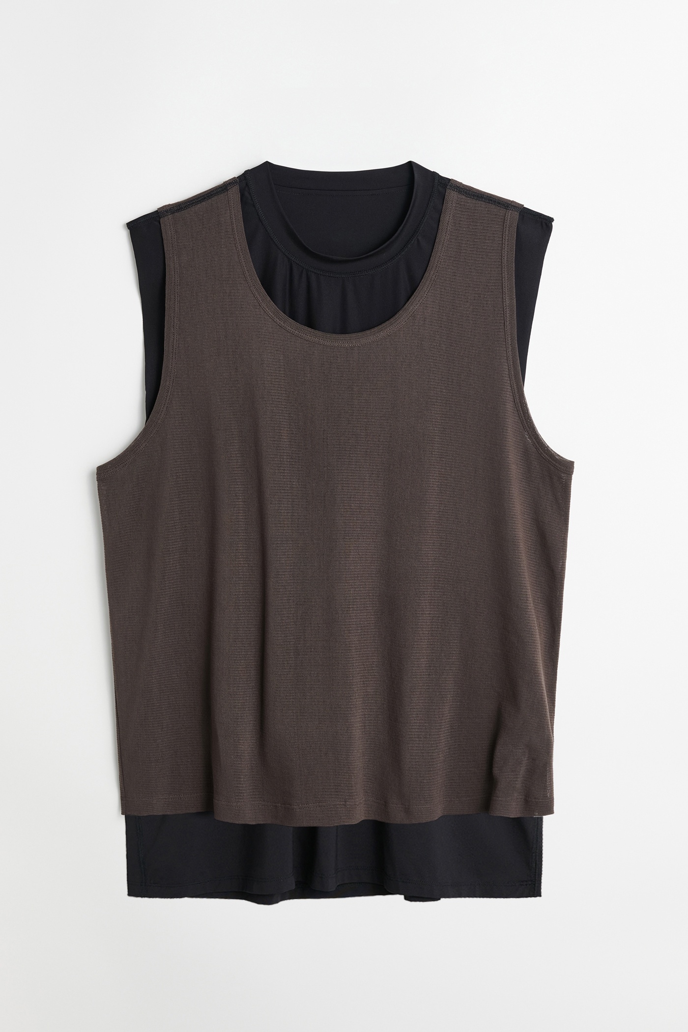 Our Legacy Reversible Gravity Tank Black/Antique Chocolate