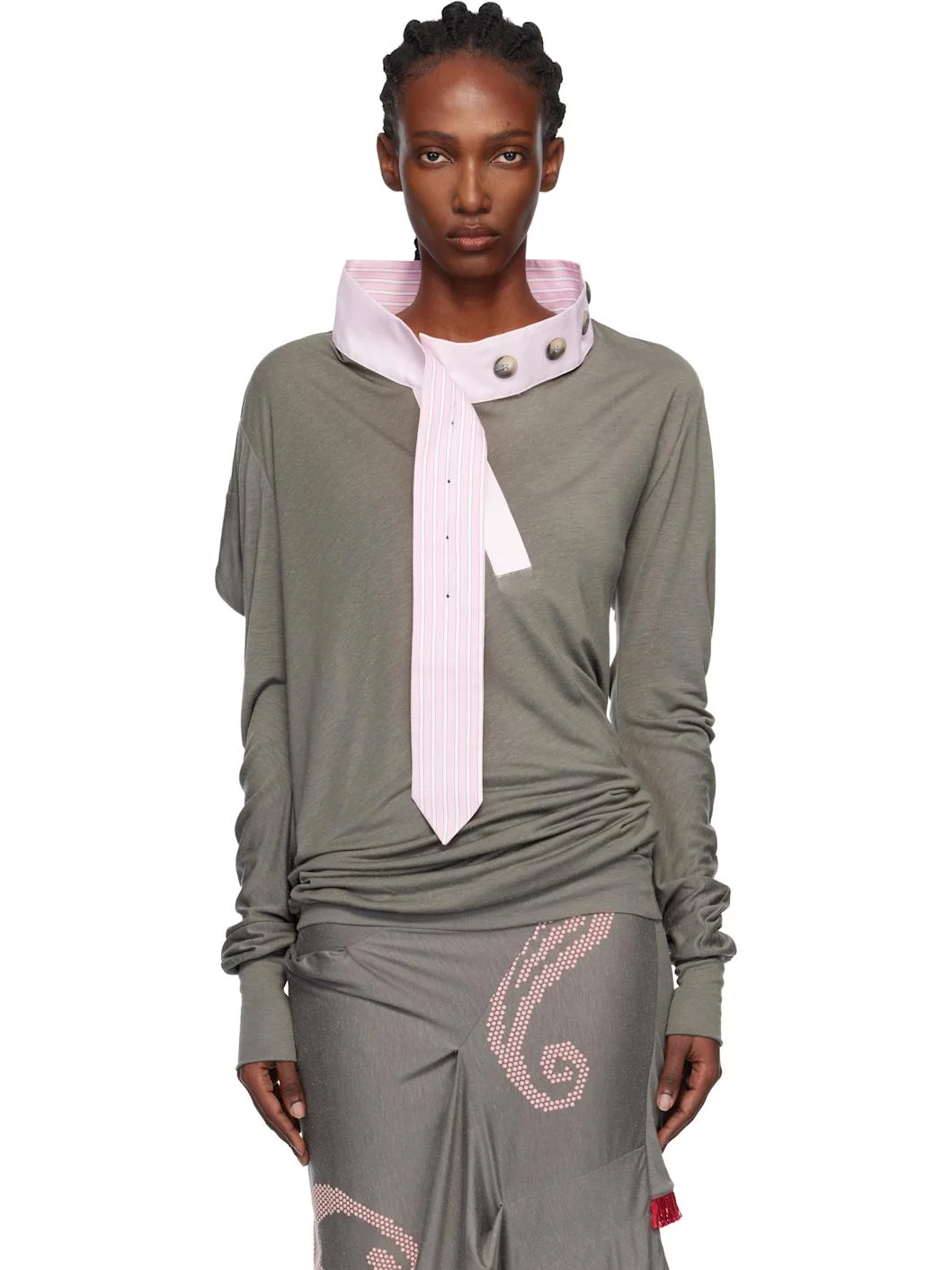 Gray Howe Jersey Top - 1