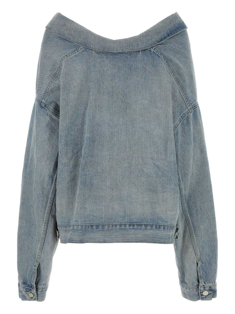 BALENCIAGA drop-shoulder denim jacket outlook