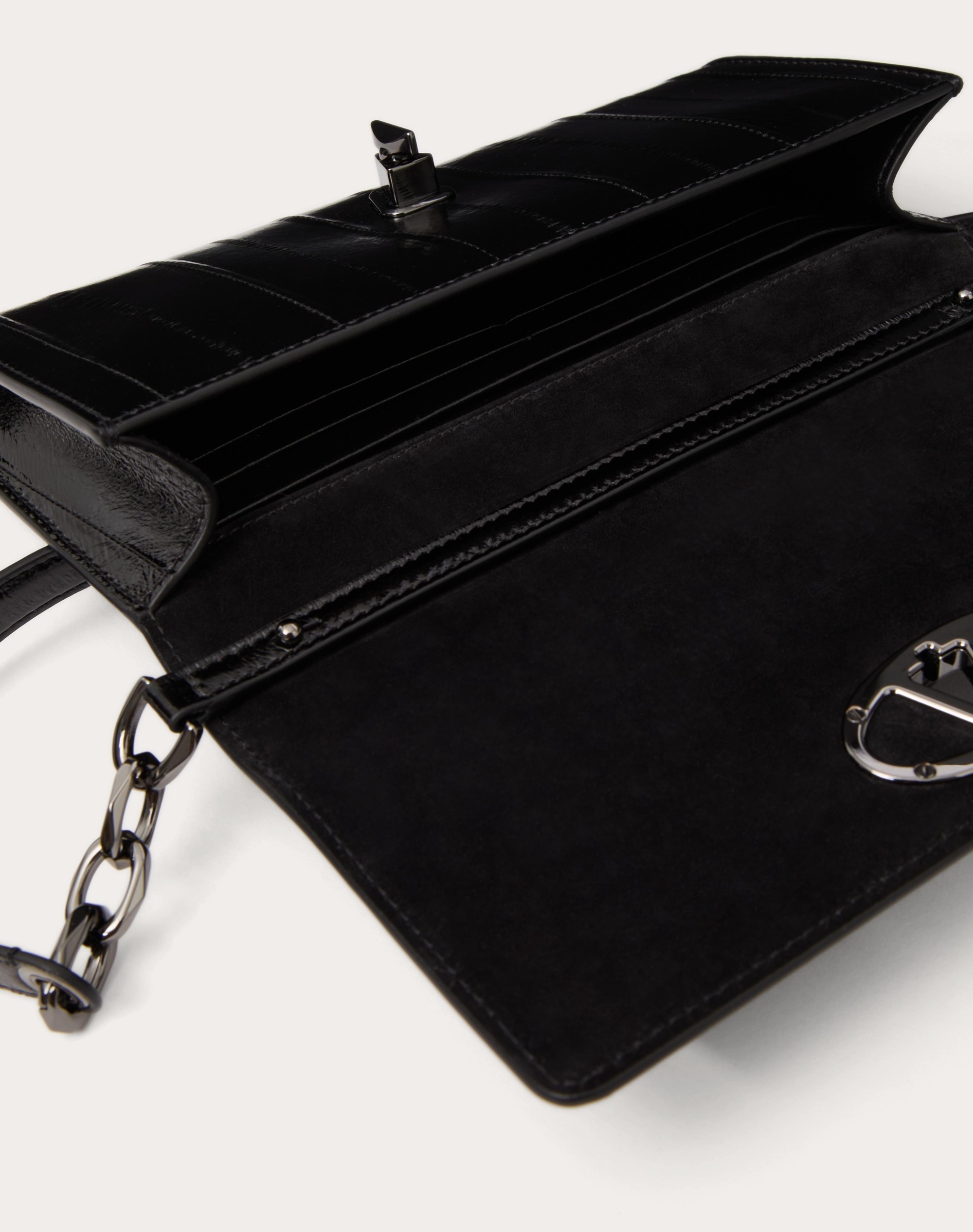 VLOGO THE BOLD EDITION EEL SKIN WALLET WITH SHOULDER STRAP - 7