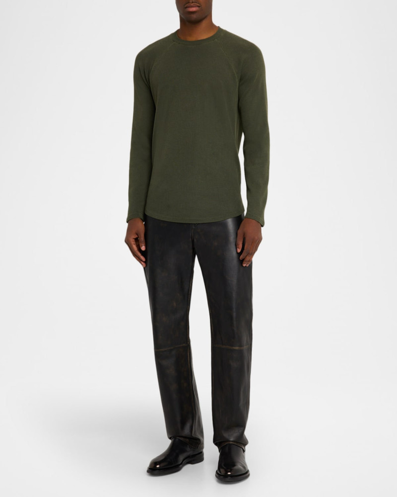 PAIGE Men's Davies Waffle Knit Raglan T-Shirt outlook