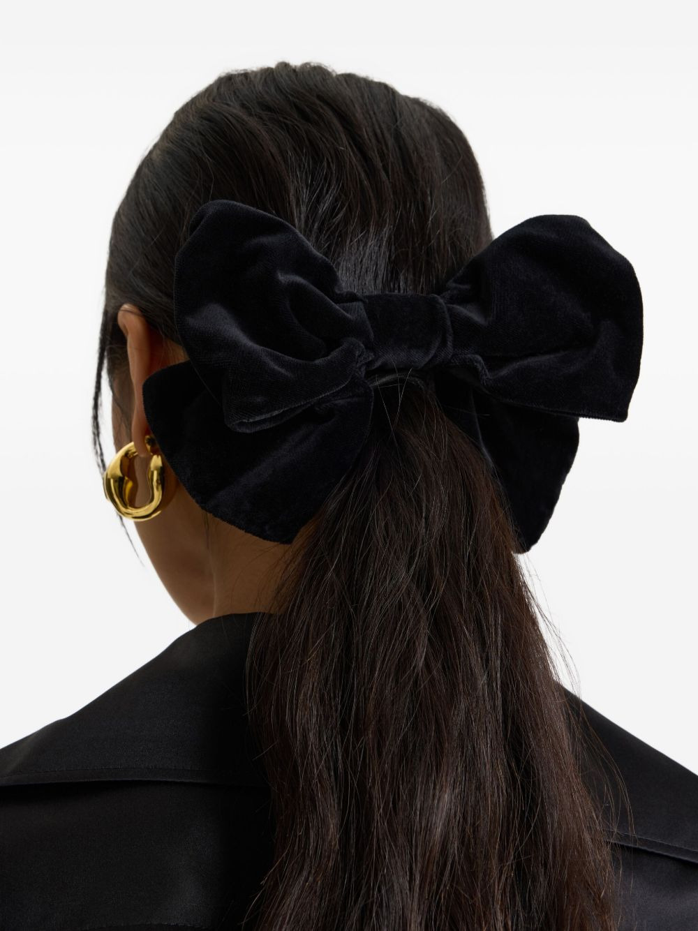 velvet bow hair clip - 3