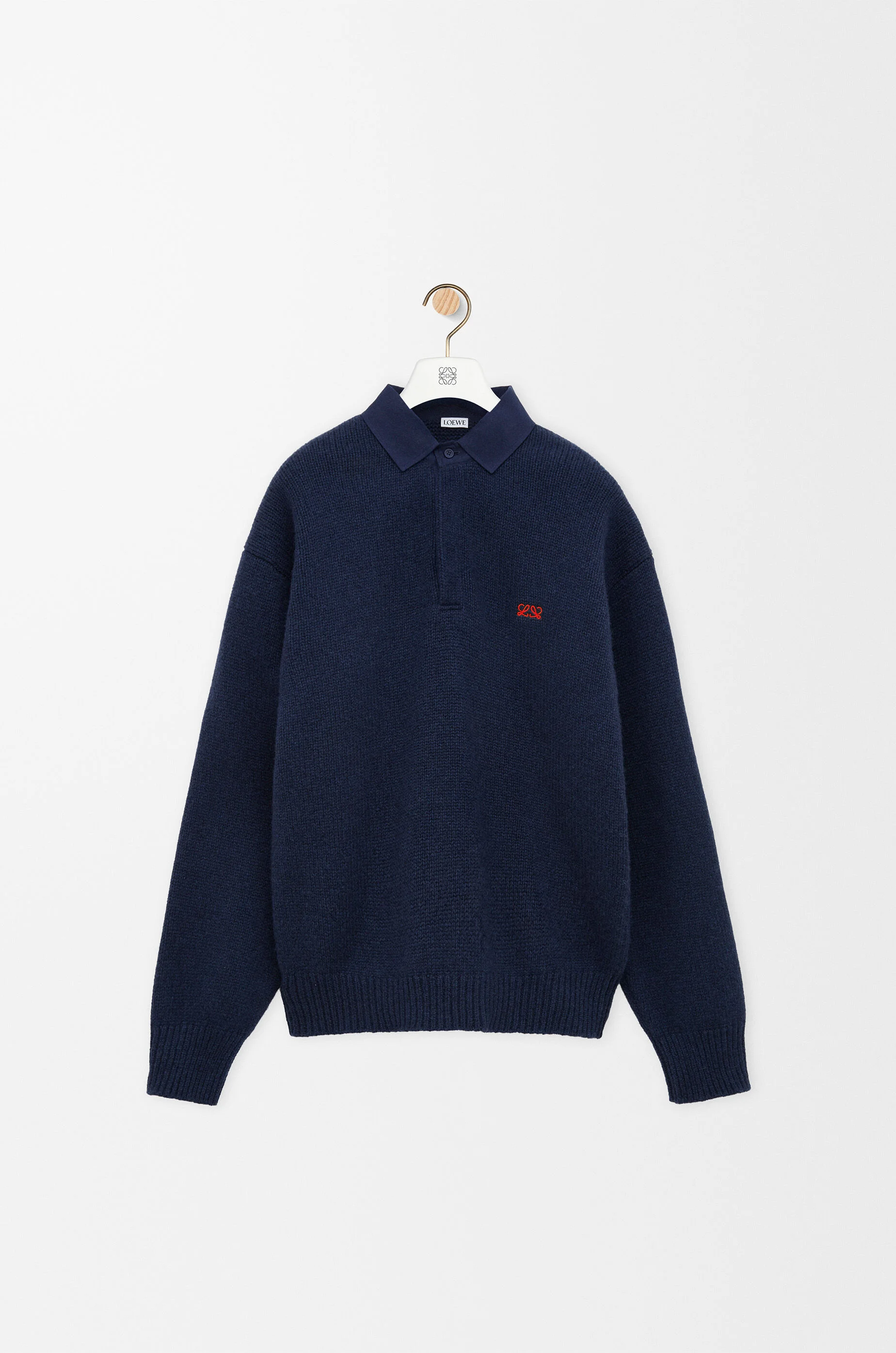 Polo sweater in wool - 1