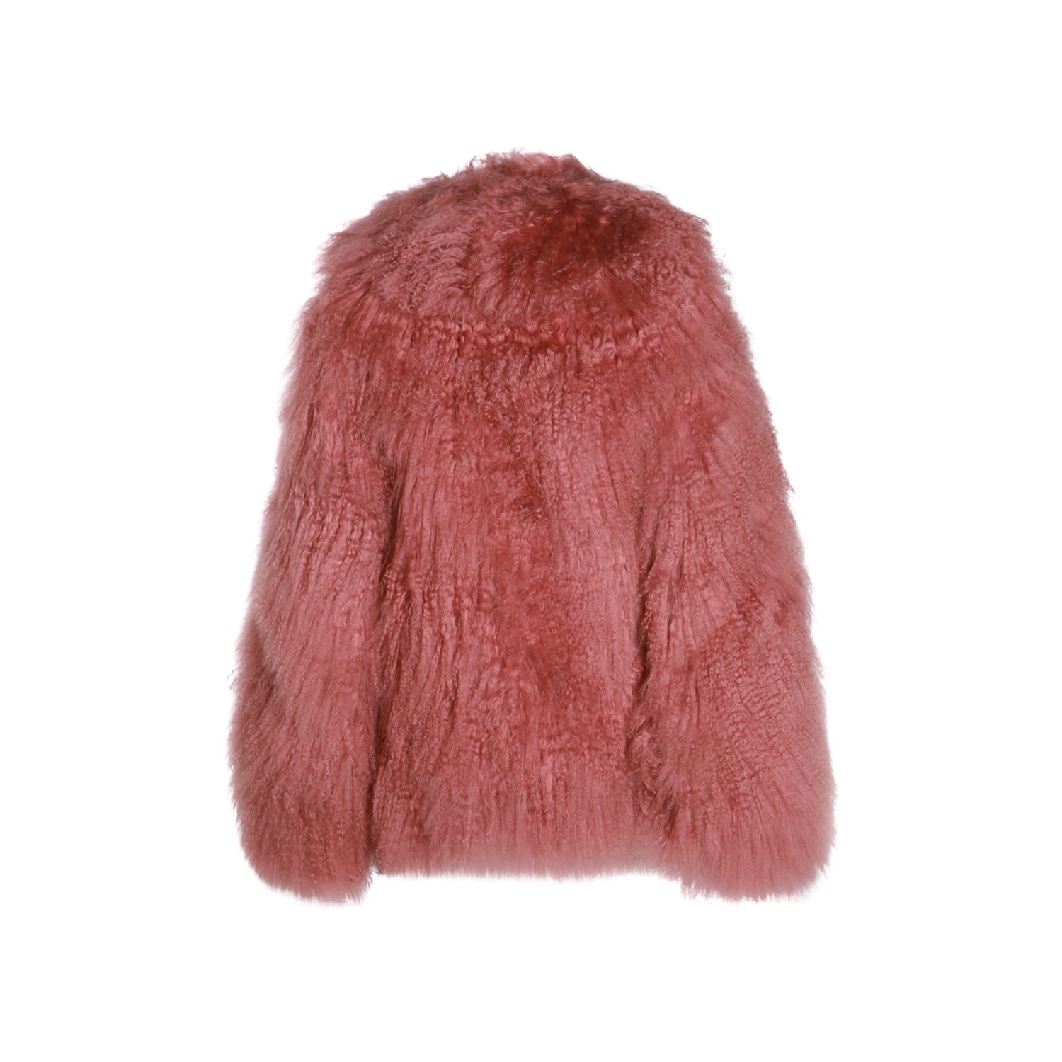 VINTAGE ROSE VISCOSE FUR JACKET - 2