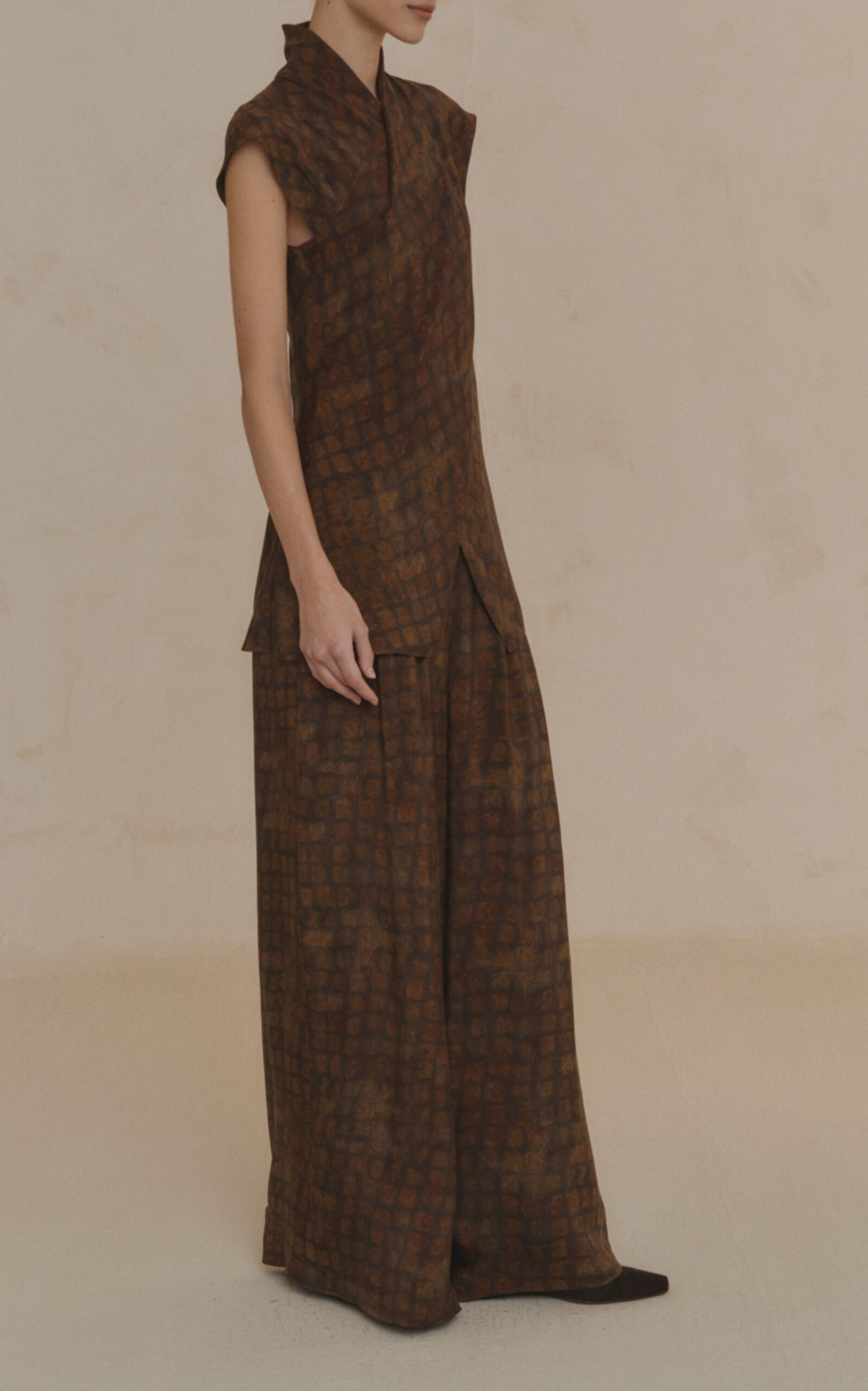 Cassiopea Printed Wide-Leg Pants print - 3