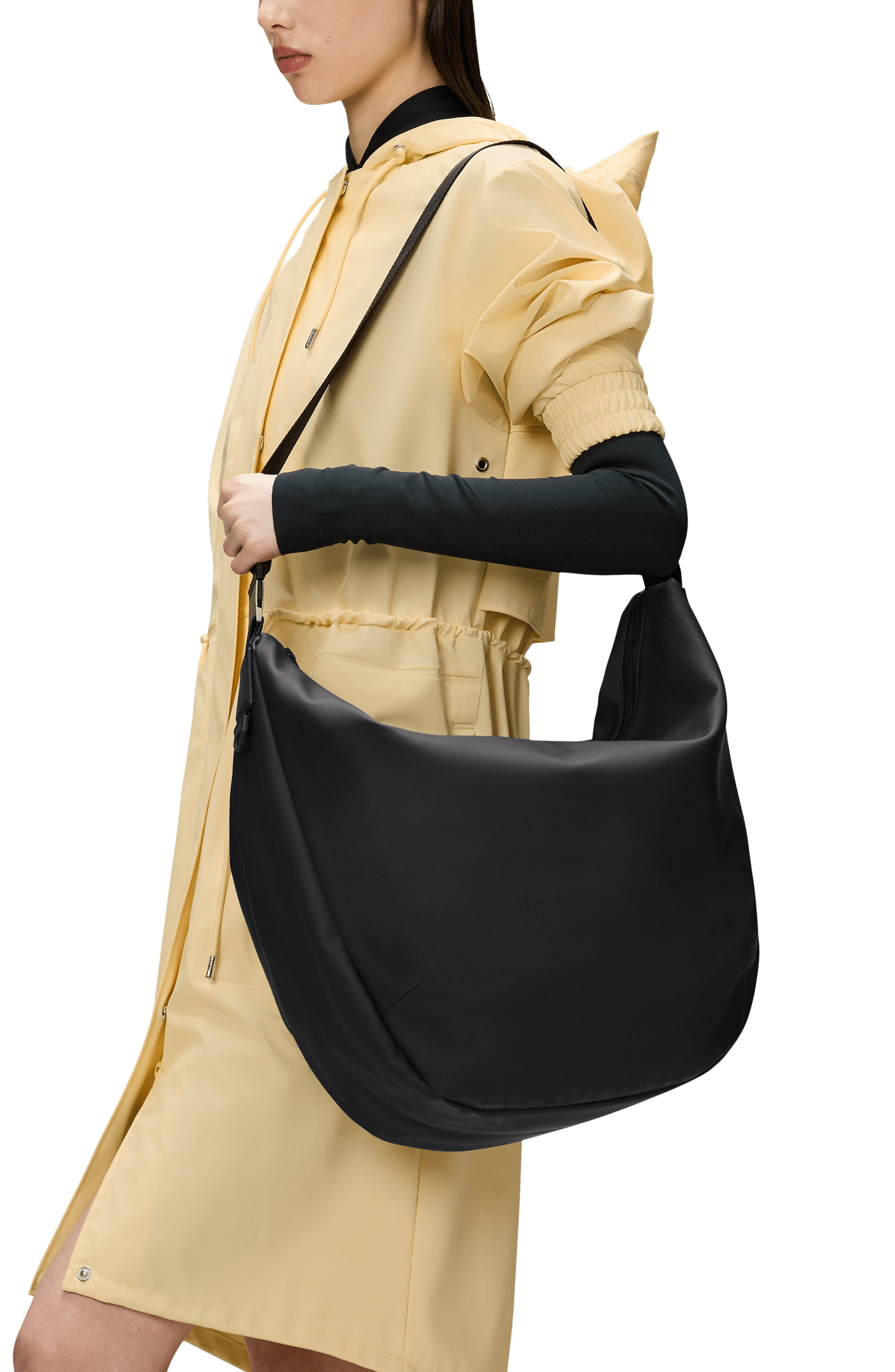 Rains Large Valera Waterproof Shoulder Bag in Black at Nordstrom - 2