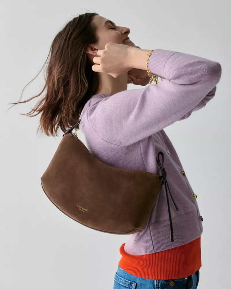 kate spade Loop Suede Shoulder Bag outlook