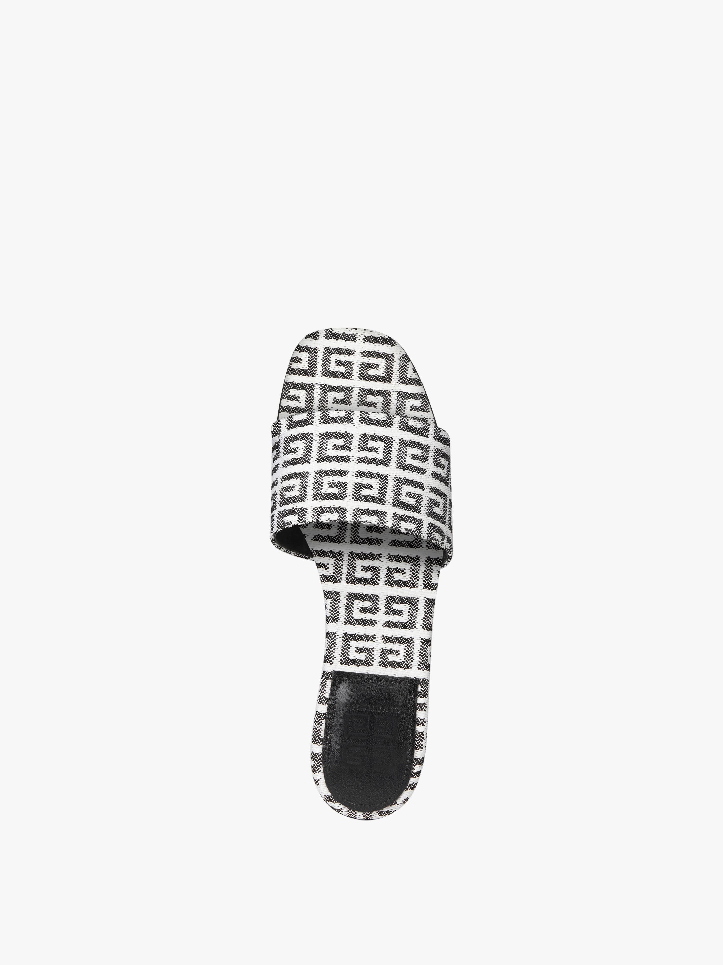 FLAT SANDALS IN 4G JACQUARD - 4