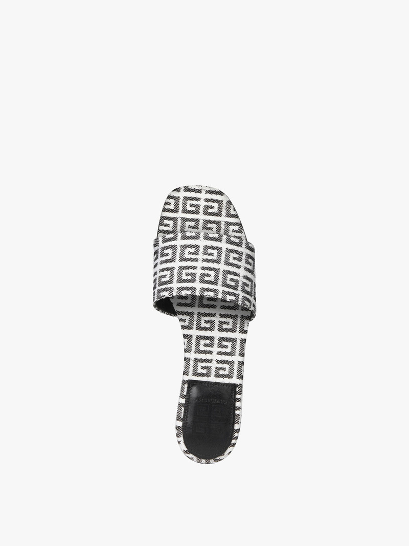 FLAT SANDALS IN 4G JACQUARD 4