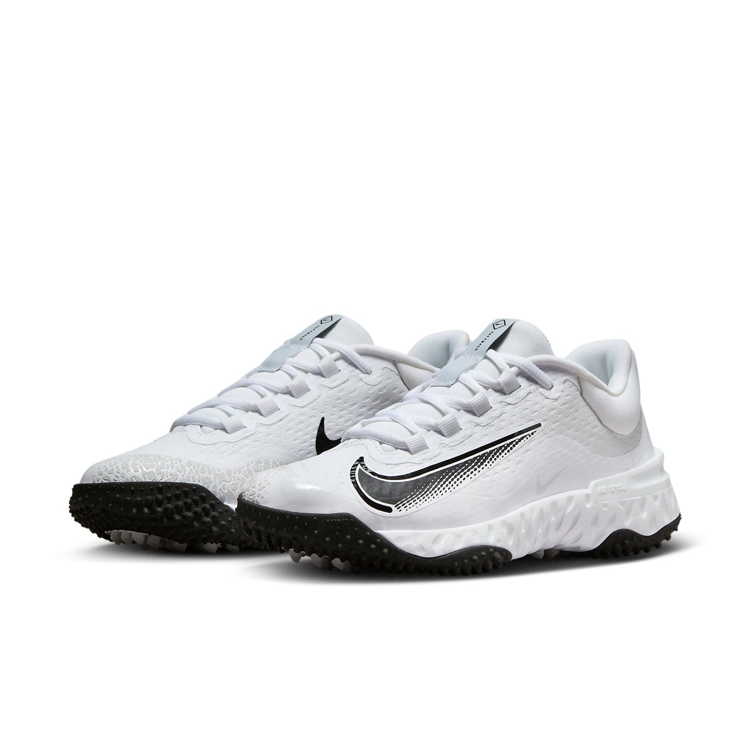 (WMNS) Nike Alpha Huarache Elite 4 Turf 'White Black' FD2746-100 - 3