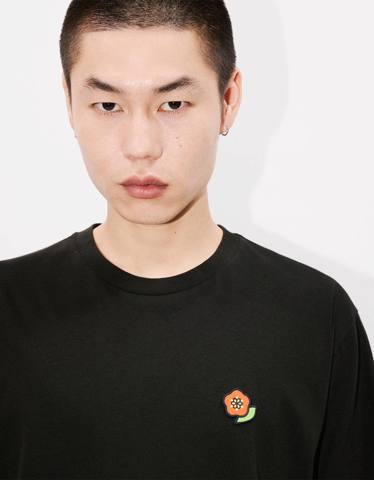 Kenzo Black Pop Embroidered Black T-Shirt - 6