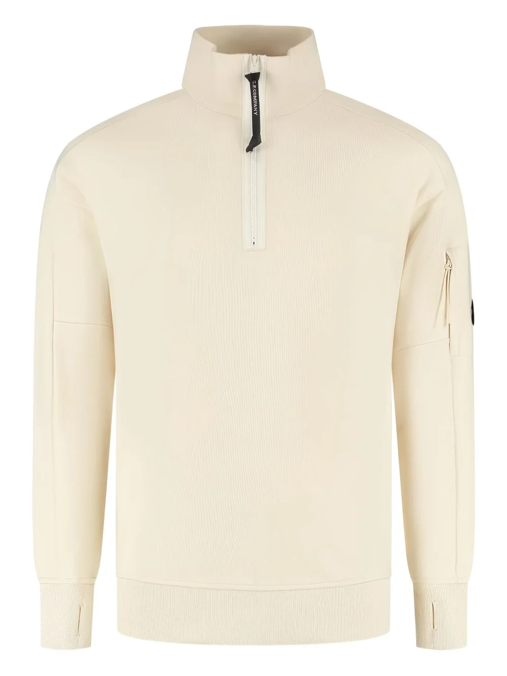 zip-up high-neck sweatshirt - 1