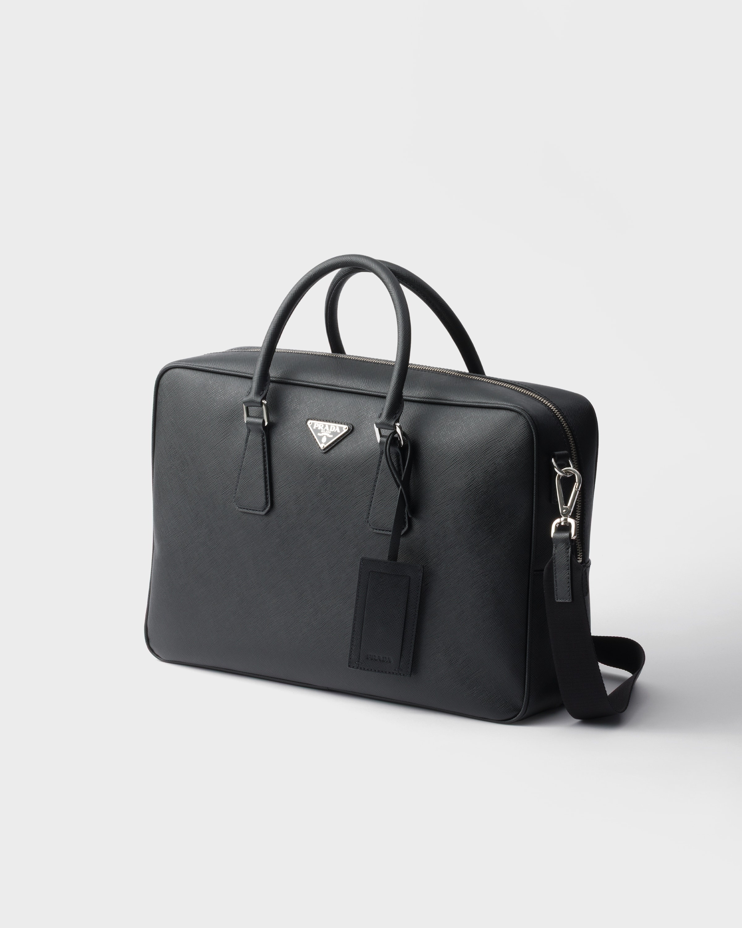 Saffiano leather work bag - 3
