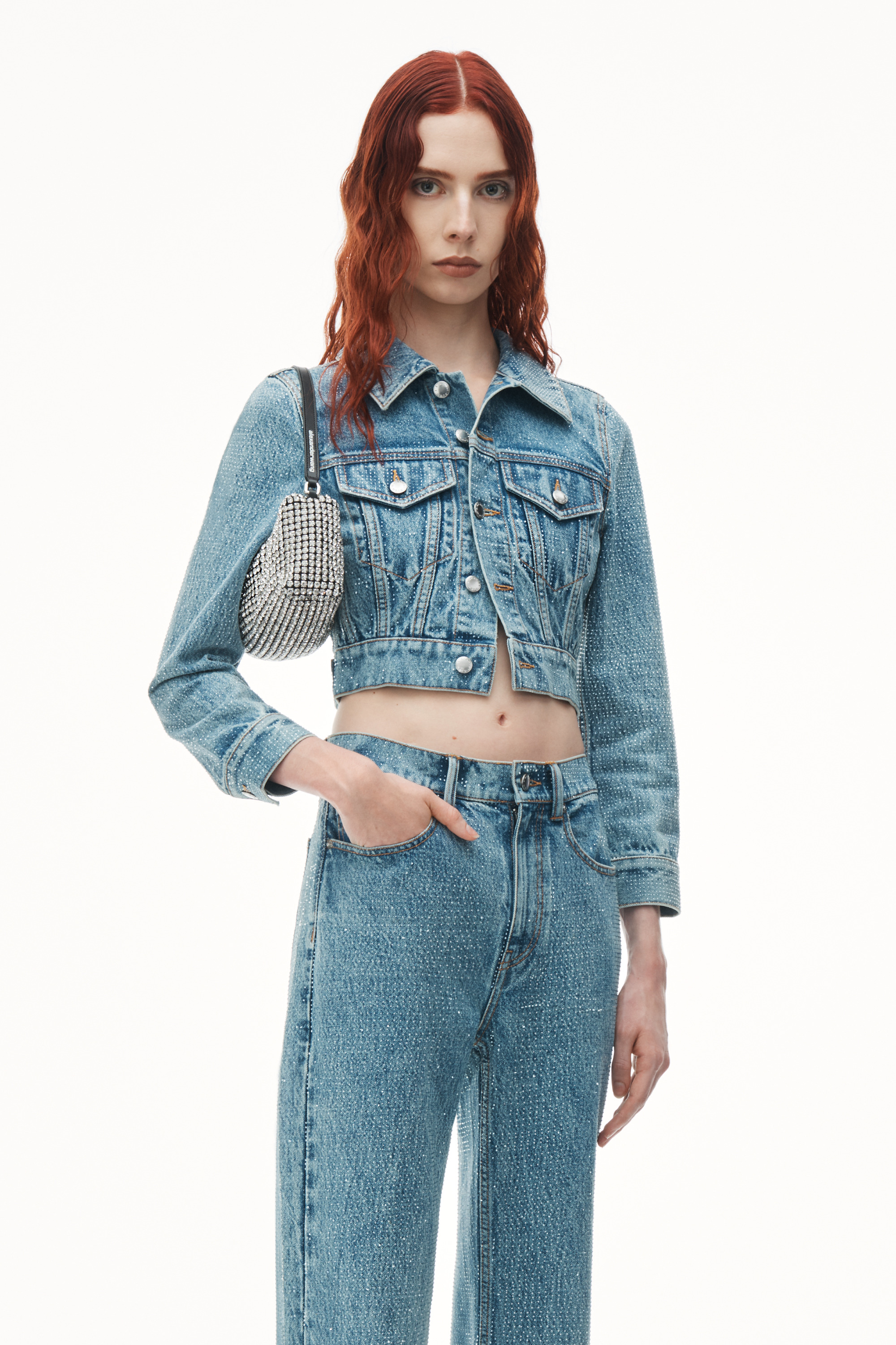CLEAR HOTFIX EZ - MID RISE STRAIGHT LEG JEAN IN DENIM - 6