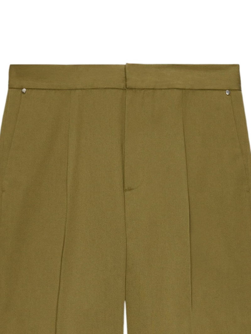 MSGM pleated straight-leg trousers outlook