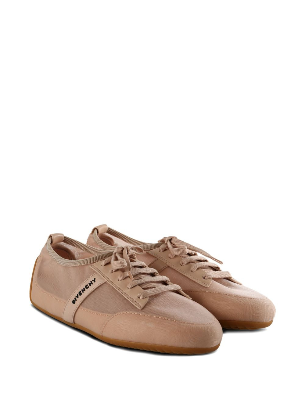lace-up panel trainers - 2