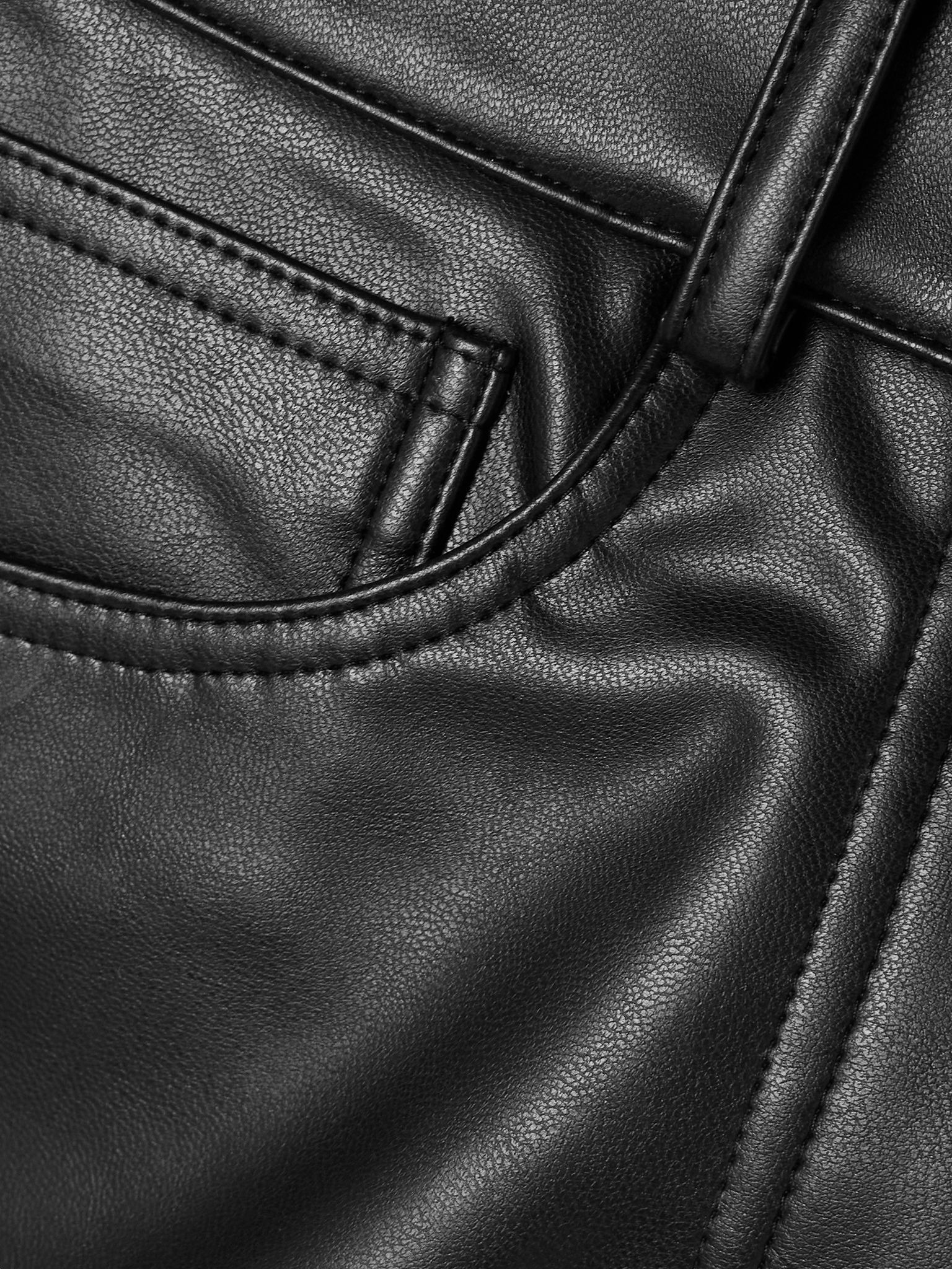 Faux leather shorts Black - 6