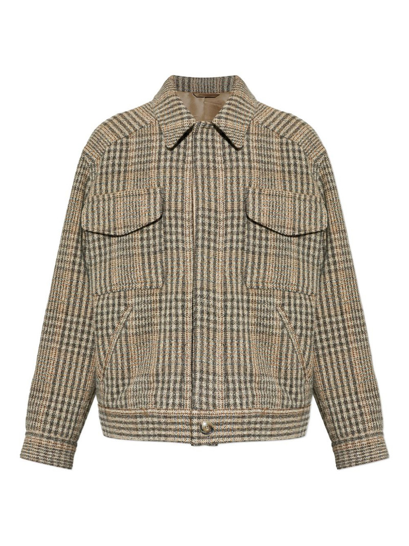 Folco checked flap-pocket jacket 1