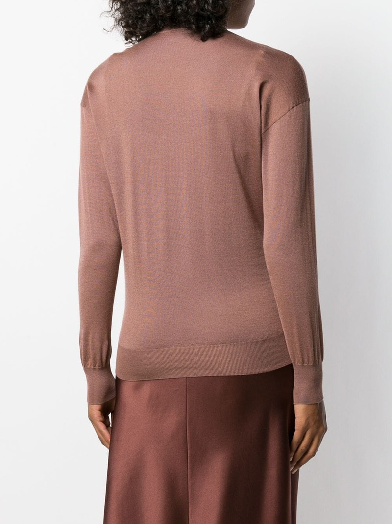 roll neck fine knit jumper 4