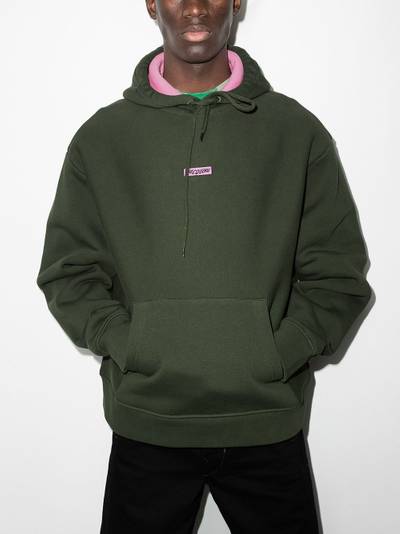 JACQUEMUS box-logo drawstring hoodie outlook