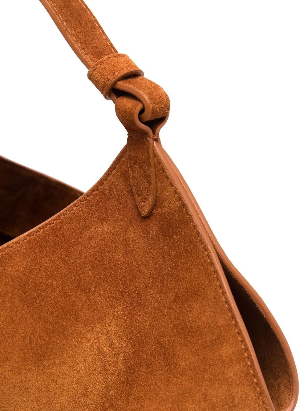 Mini Lotus suede tote bag - 10