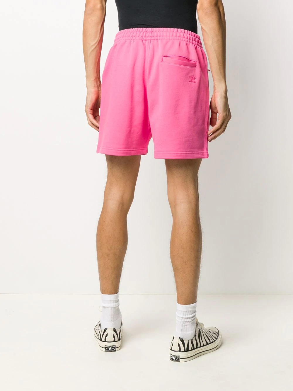 embroidered logo track shorts - 5