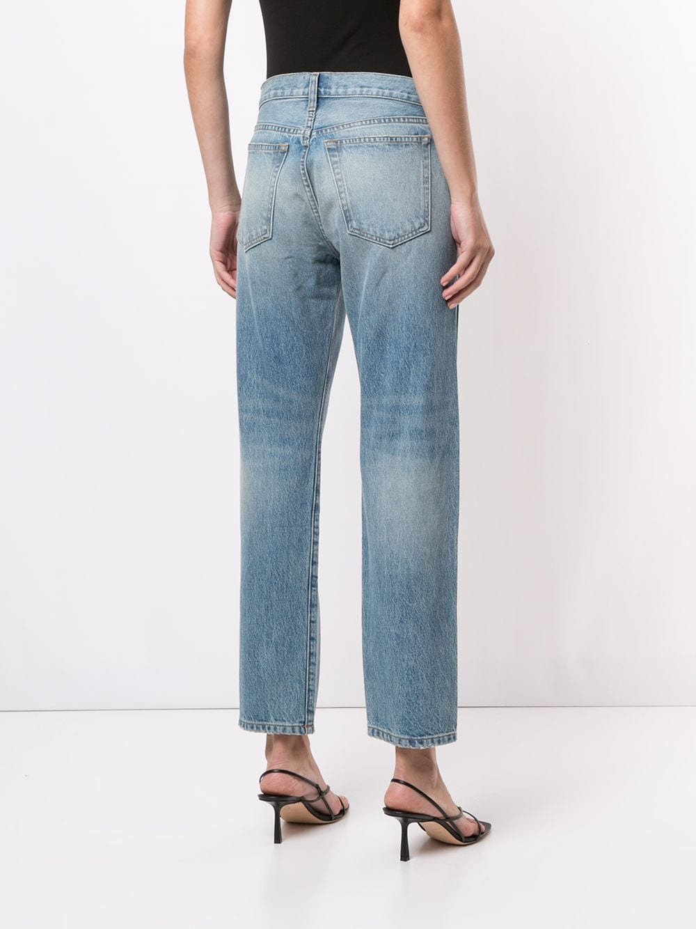 mid-rise straight jeans - 3