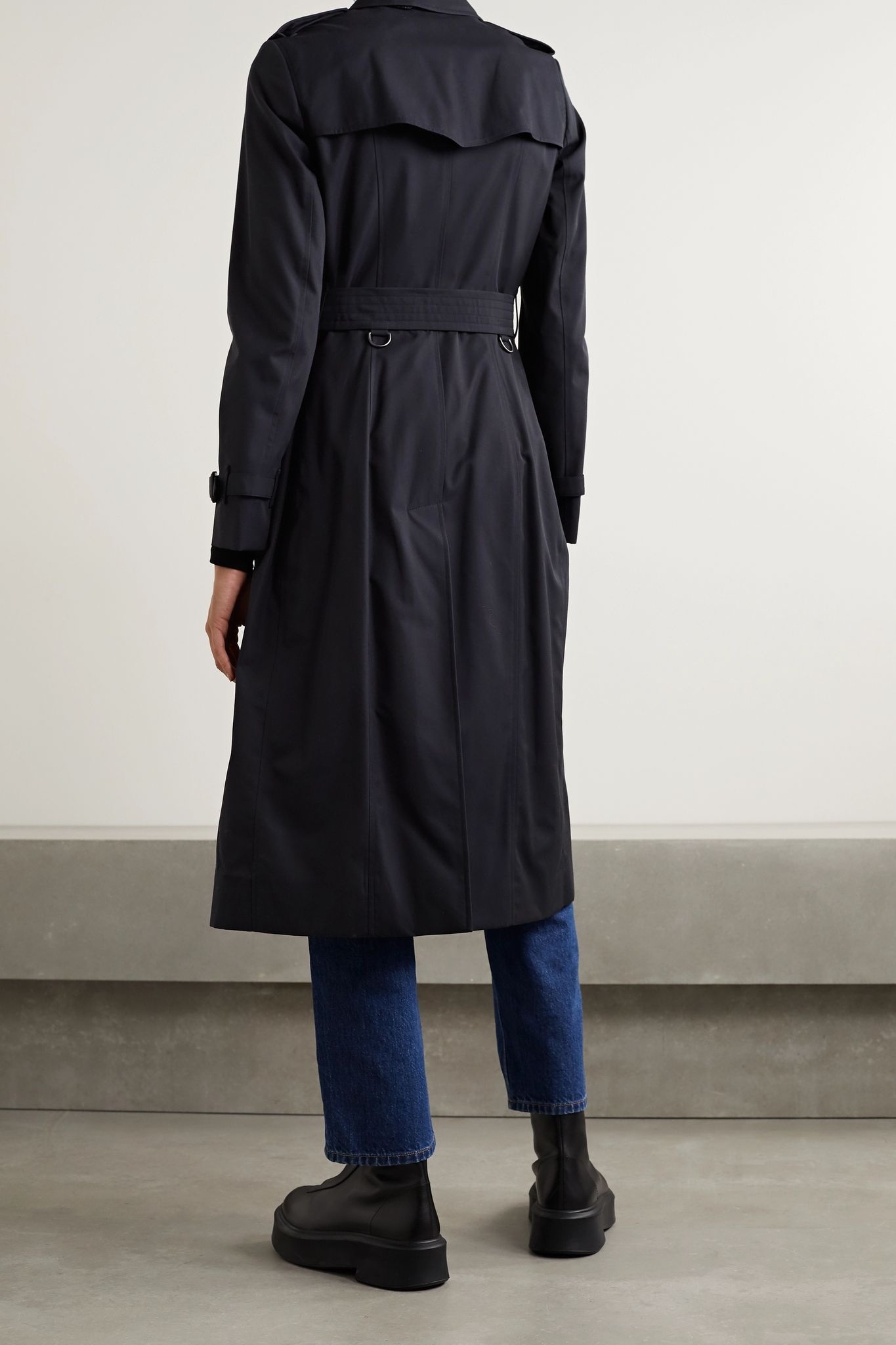 The Chelsea Long cotton-gabardine trench coat - 3