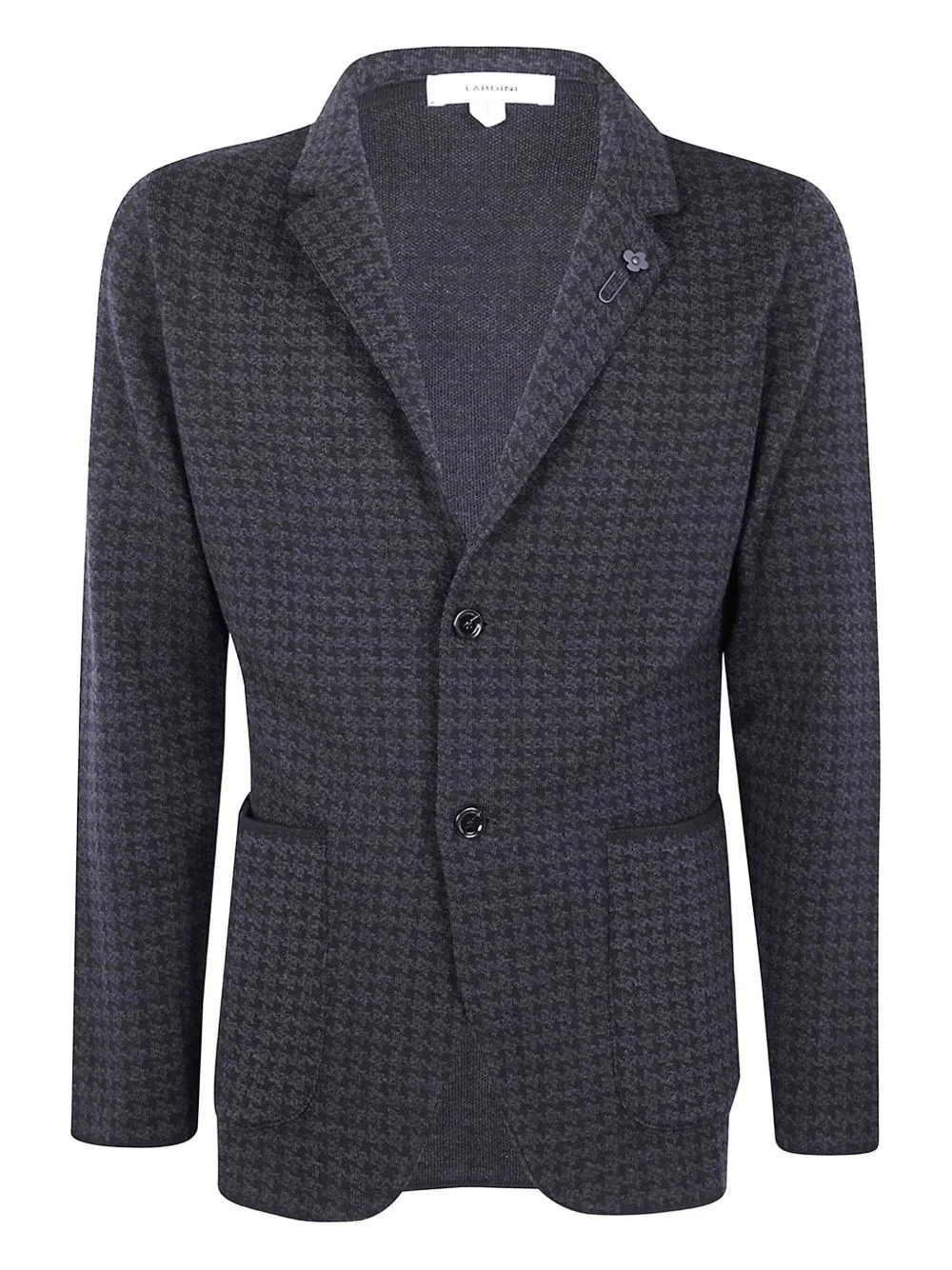 houndstooth three-button jacket - 1