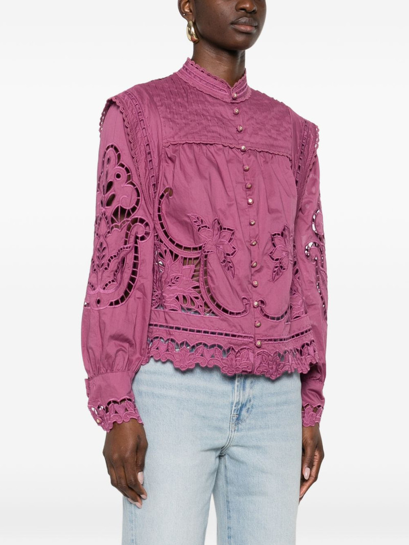 floral-cut-out scalloped shirt 3
