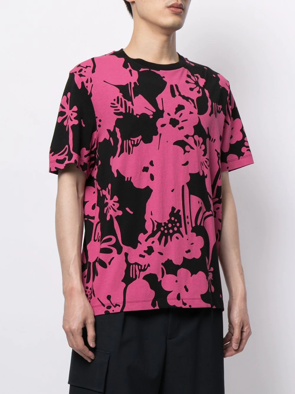 abstract-pattern short-sleeve T-shirt - 3