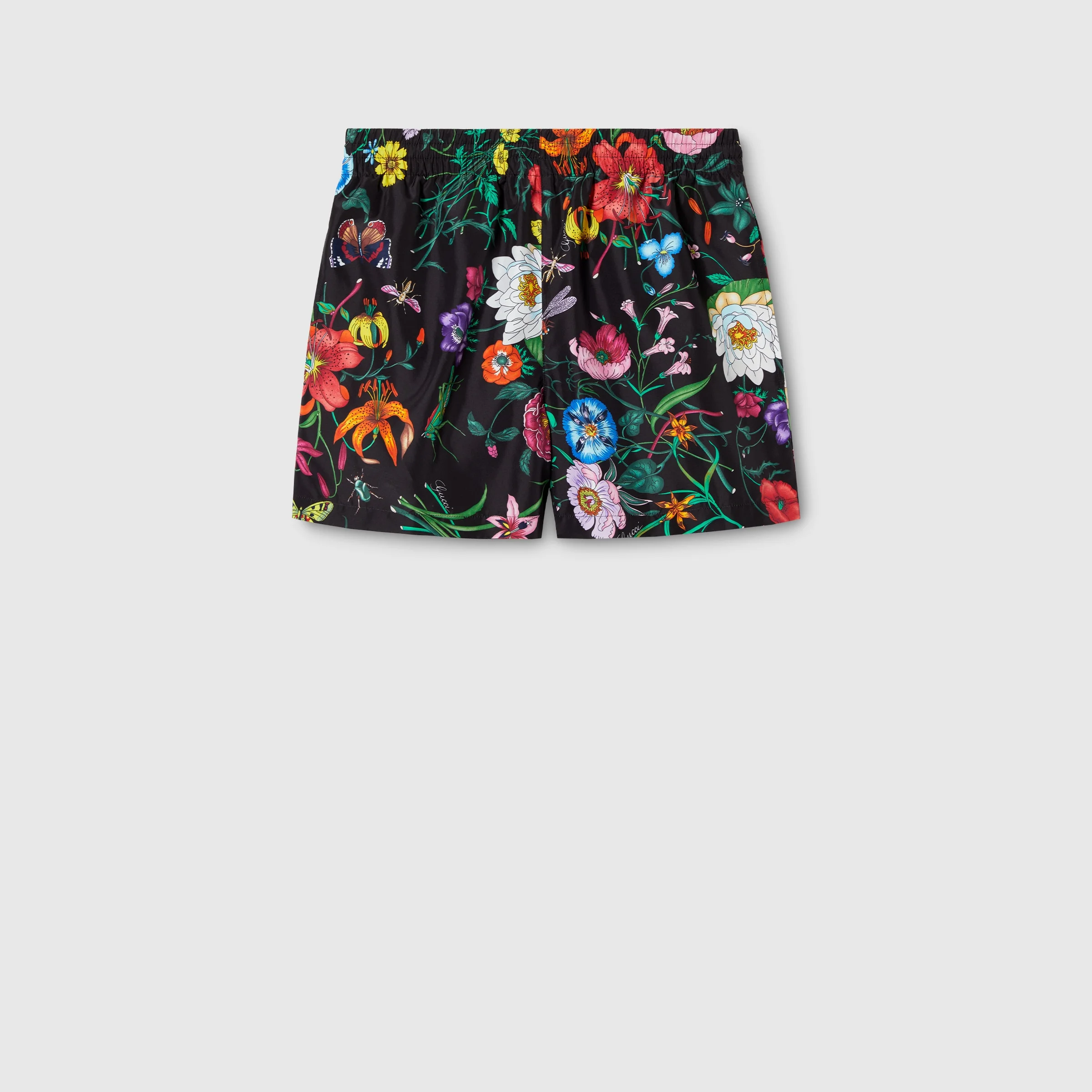 Printed nylon swim shorts - 1