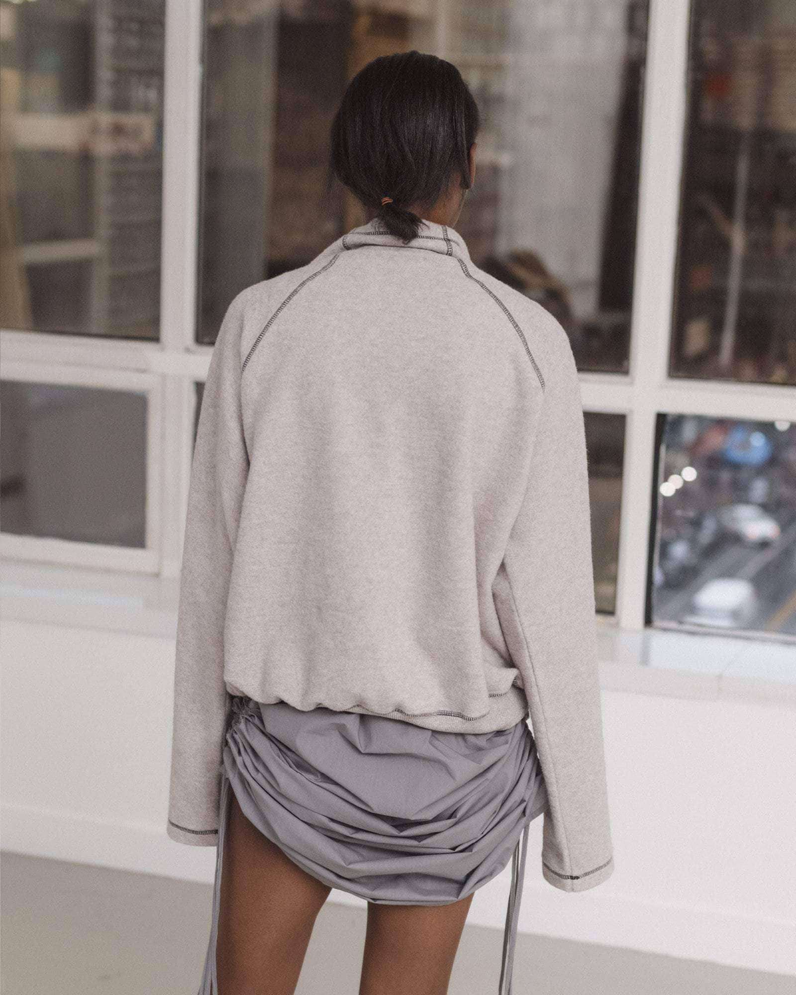 Fold Turtleneck - Recycled Cotton Fleece - 6