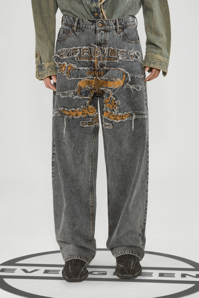 Y/Project Evergreen Paris' Best Patch Jeans outlook