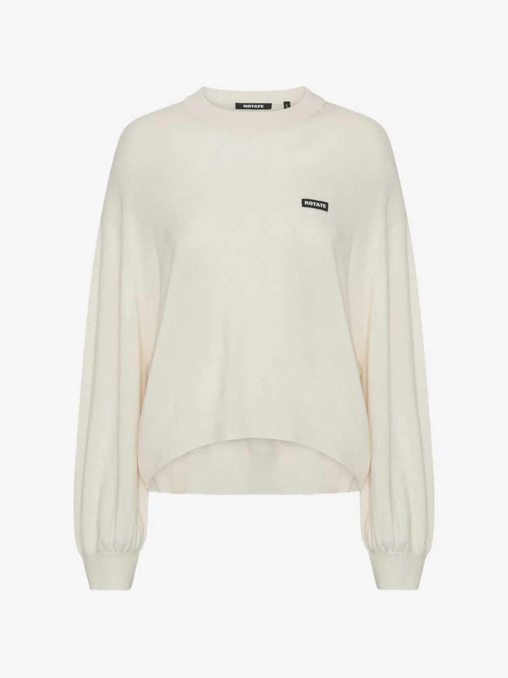 oversized knit pullover white - 1