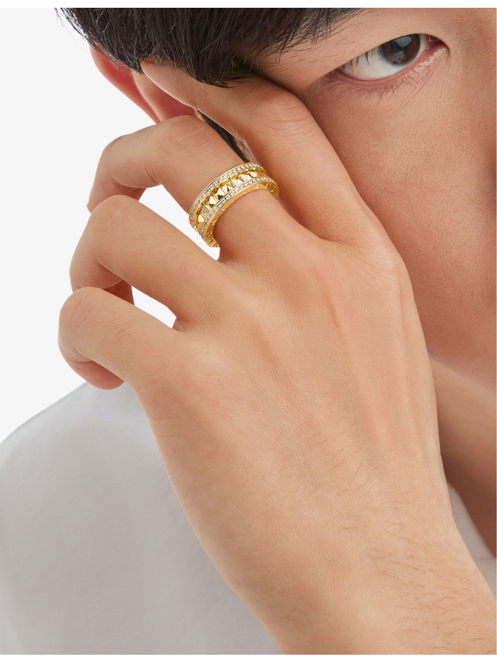B.zero1 18ct yellow-gold and 0.51ct brilliant-cut diamond ring - 5