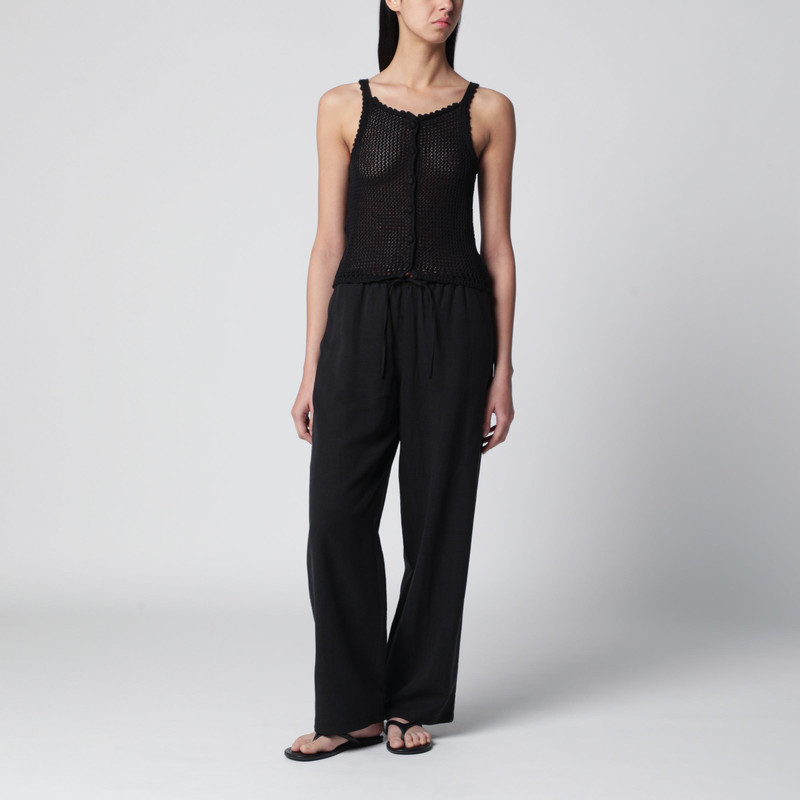 Dunst Black rayon trousers outlook