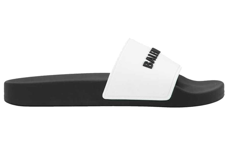 (WMNS) Balenciaga Pool Slides 'White Black' 565547W1S879010 - 3