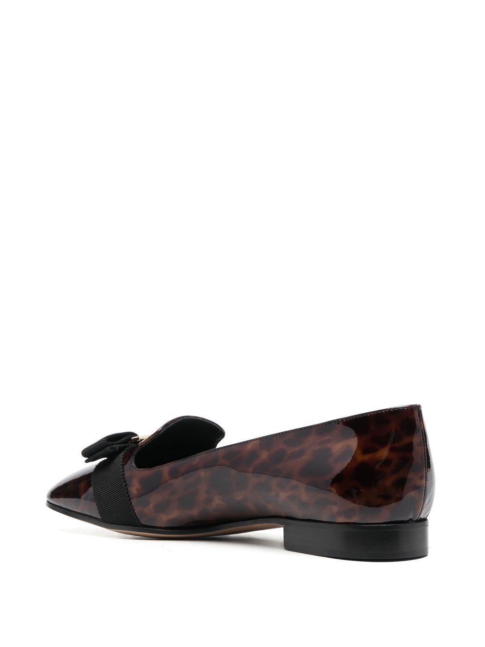 bow-detail leather loafers - 3