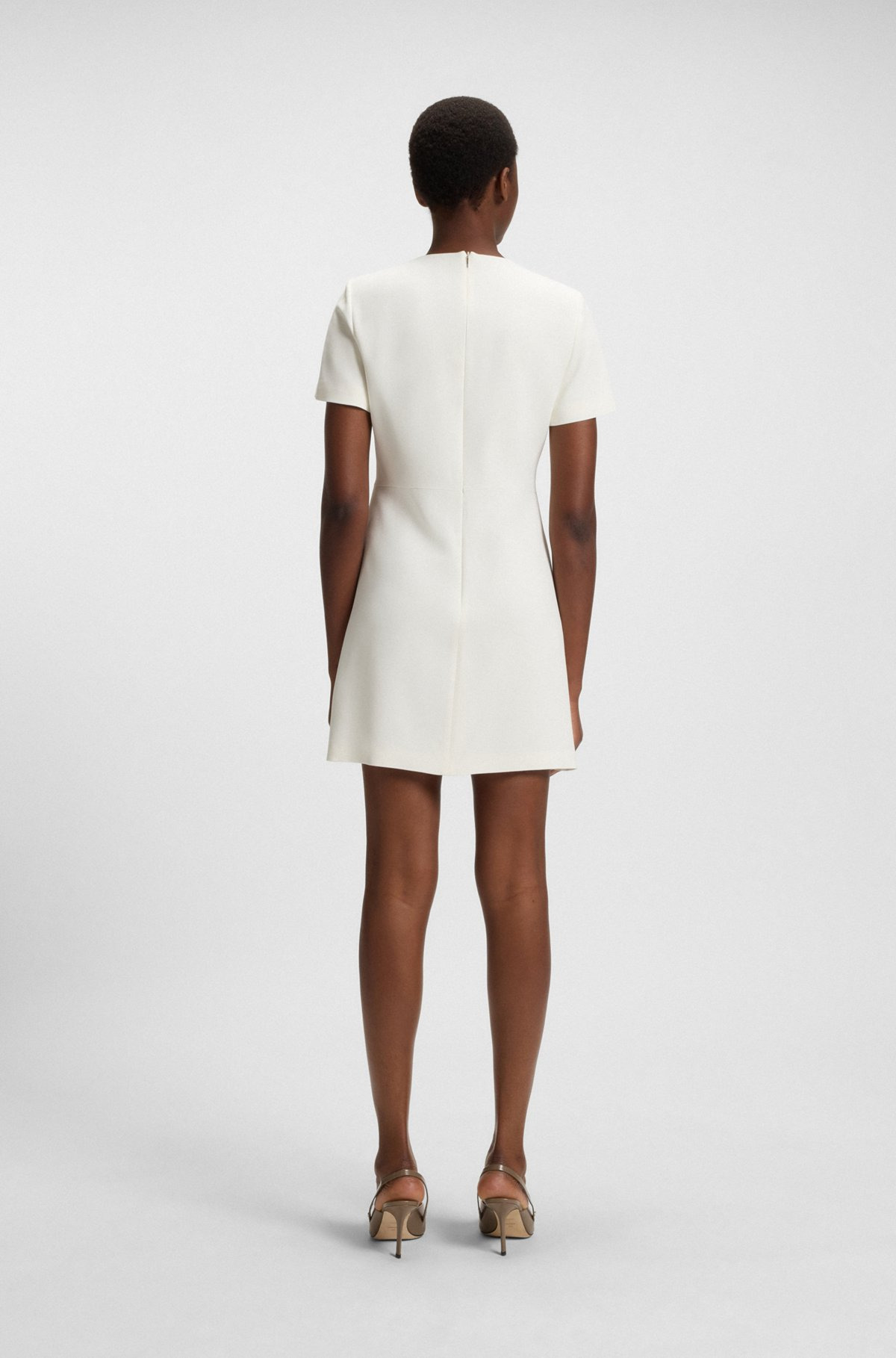 SHIFT DRESS IN SOFT CREPE - 4