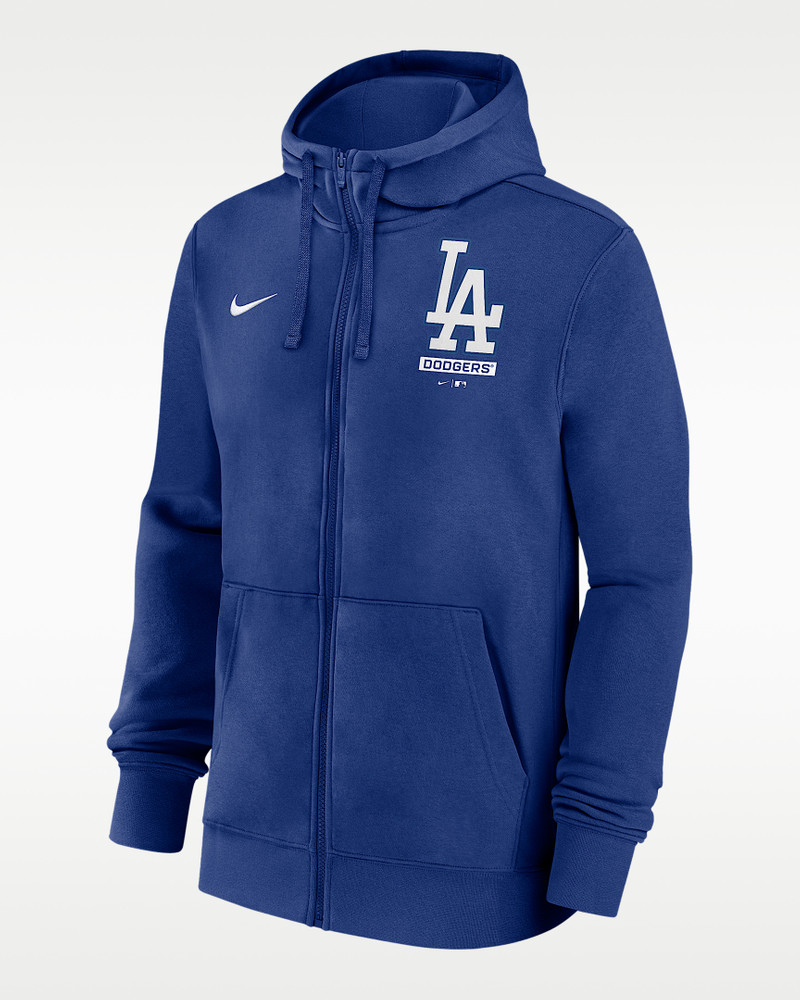 Los Angeles Dodgers Lockup Men's Nike MLB Full-Zip Hoodie 1
